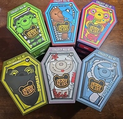 New Deddy Bears Series 2 -Complete Set (6) Lil' Coffin Dodgers 5'' Plush Free S&H