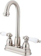 KB3498PL Restoration 4-inch Centerset Bar Faucet Brushed Nickel