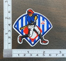 Baseball Player Batter Embroidered Iron On Patch