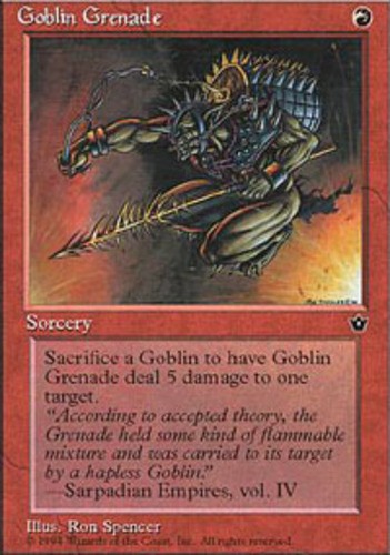 MTG - Goblin Grenade (Spencer) - Fallen Empires - NM, English Magic FLAT RATE SH - Picture 1 of 1