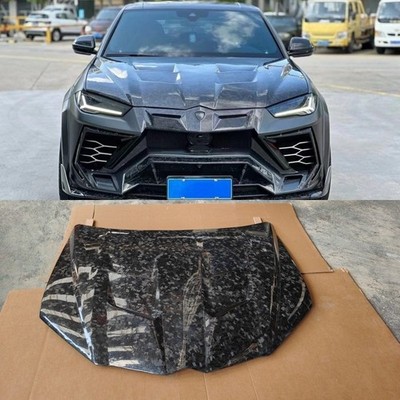 FORGE CARBON FIBER FRONT BONNET HOOD SCOOP COVER FOR LAMBORGHINI URUS MAY STYLE