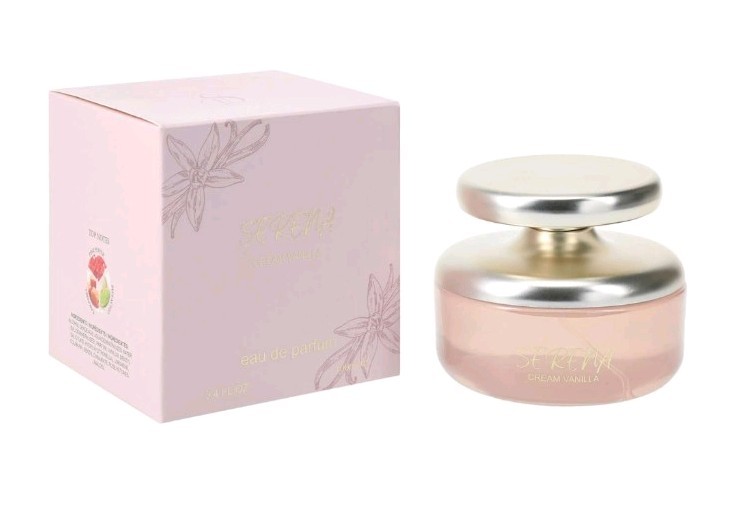 Serena Cream Vanilla Eau de Parfum Spray, Vanilla Scent, 3.4 fl oz 