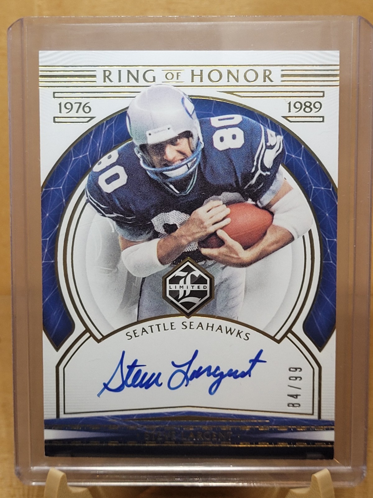 2020 Panini Limited #ROH-SL Steve Largent Ring of Honor Autograph /99 Seahawks