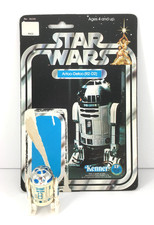 Vintage 1977 Kenner Star Wars R2-D2 HK figure & 12 back Cardback - NO REPRO