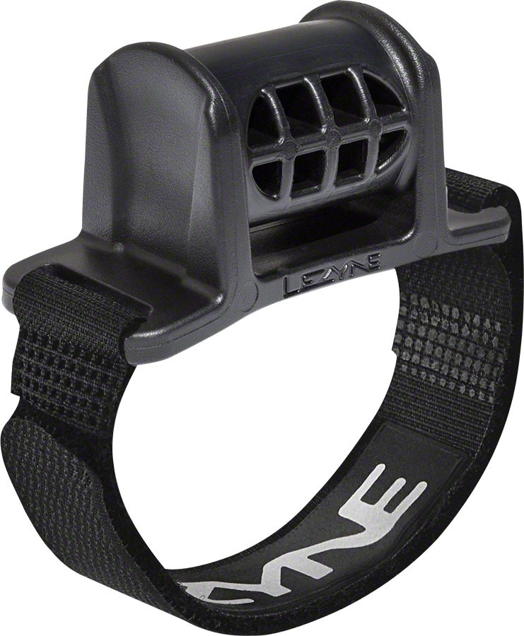 Lezyne Composite Helmet Mount for Front Bike Lights - Strong Rubber & Hook and