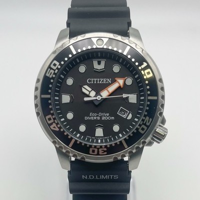 Citizen Promaster Eco-Drive 200m Diver E168-S126126 44mm Black Dial Date 20 BAR