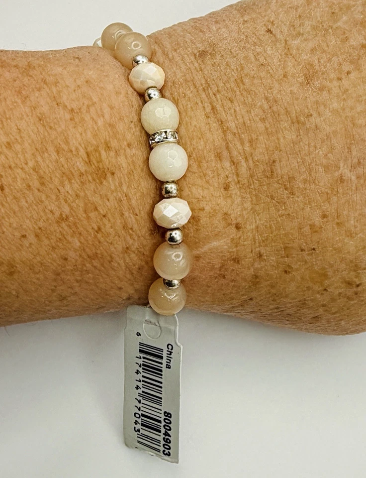 弹性手链 紫水晶拖把 石块 粗巧 波希米亚 批量 3 件 自然主义者 — 第 4/4 张图片