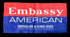 Vintage Embassy American Bar Mat – Rare Retro Tobacco Advertising