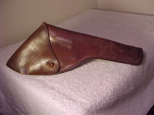 ORIGINAL CIVIL WAR ERA BROWN LEATHER  PISTOL HOLSTER