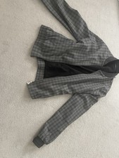 Gray Checkered Bomber Jack Next Jacket Men's Slim Fit