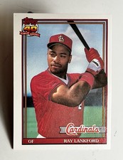 1991 Topps Ray Lankford Black Text Proof Prototype Rare Test Issue Cardinals RC
