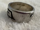 Custom sterling silver men's Southwestern style Unisex Band/ring by Mark Badhi. — photo 3
