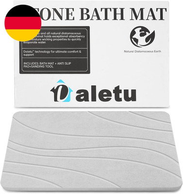 Badematte Stein Kieselgur, Duschvorleger Schnelltrocknend Stone Bath Mat, Duschm