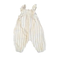 Quincy Mae Nova Romper Summer Stripe Baby One-Piece Size 3-6 Months