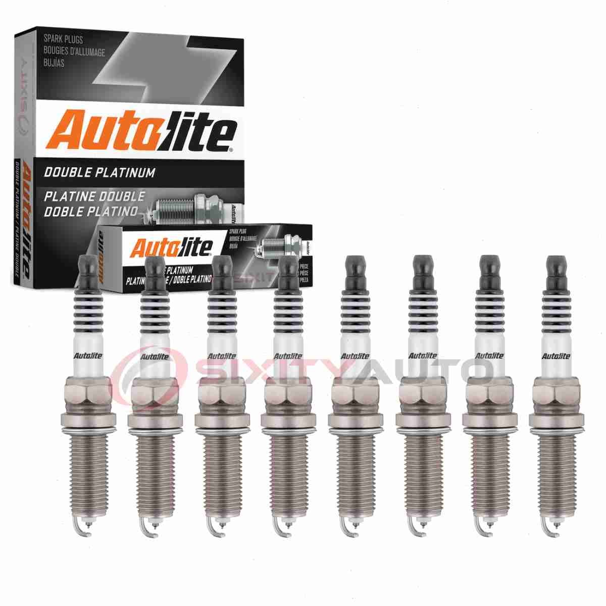 8 pc Autolite Double Platinum Spark Plugs for 2007-2011 Mercedes-Benz S550 hs