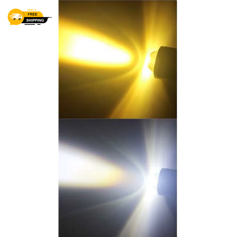 1PCS 10000LM H4 LED Motorcycle Headlight H6 BA20D P15D Led CSP Lens White Yellow
