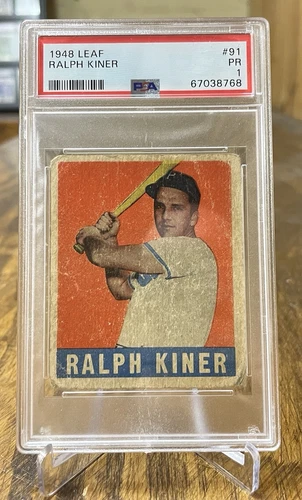 1948 Leaf Raph Kiner RC #91 PSA 1 HOF Pirates