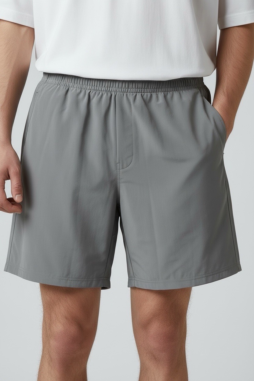 New VRST 7” All-In Short V2 MAX2414067 Silver Shadow Men's L NWT