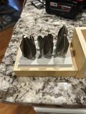 HSS Six Flute Chaterless COUNTERSINK SET 8 PCS 1/4-1" 60 DEG