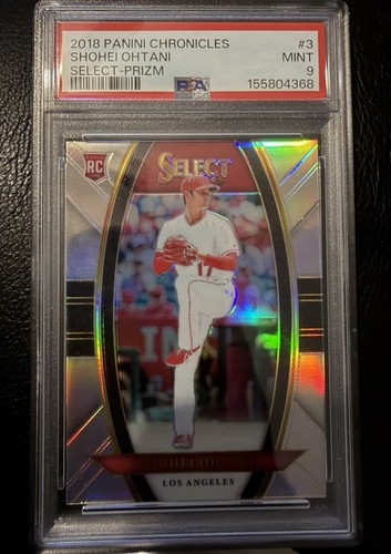 2018 Panini Chronicles - Shohei Ohtani #3 Select (RC) PSA 9 Angles/Dodgers