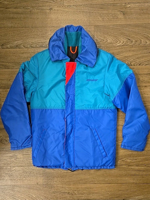 Stearns Flotation Jacket Adult Small Blue Green Colorblock Type III PFD FJ-7060