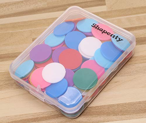 Shapenty 10 Colors Small Plastic Learning Counters Disks Chip Counting Discs 