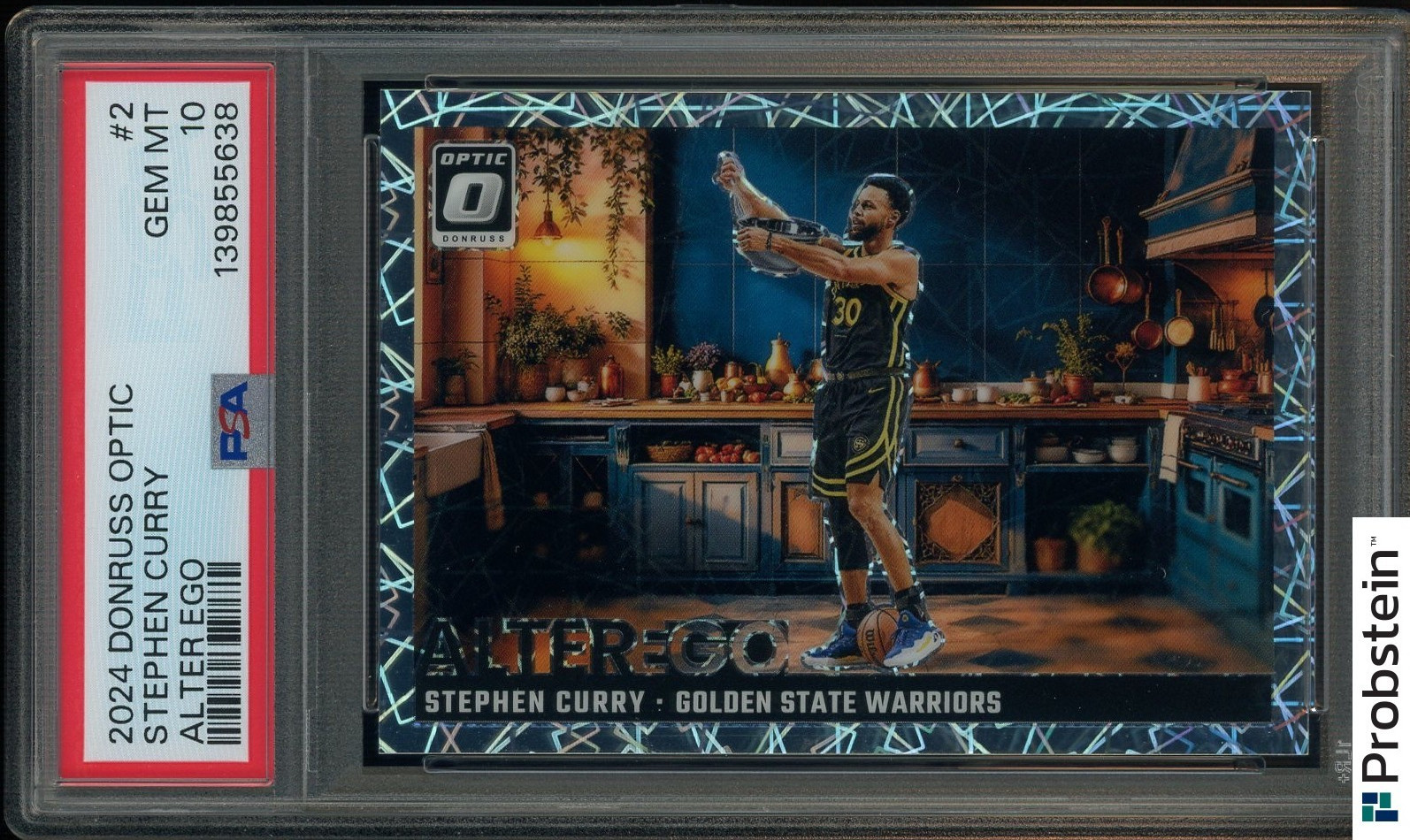 2024-25 Donruss Optic Alter Ego #2 Stephen Curry Warriors SSP CASE HIT PSA 10