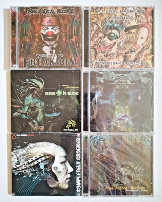 6 x FREE RADICAL RECORDS LABEL CD SET Illegal Machines Bombax Goa Psytrance