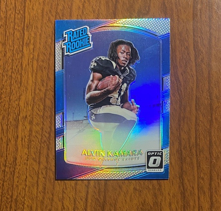 2017 Donruss Optic #199 Alvin Kamara Rated Rookie Holo Prizm Saints RC
