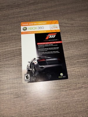 Forza Motorsport 3 premium edition add on unused super rare limited edition