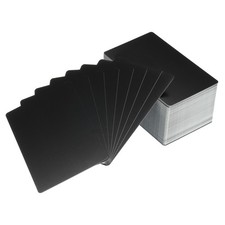 300 Pcs Metal Business Card Matte Black 86 x 54 x 0.21mm