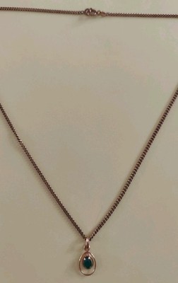 Damen Halskette mit Natursteinen vergoldet - Damenschmuck - Anhänger...
