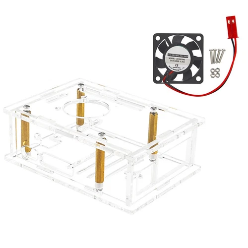 Für  5 AcrylgehäUse + LüFter, Transparente Schale, SchutzhüLle für Pi 5 K7S3