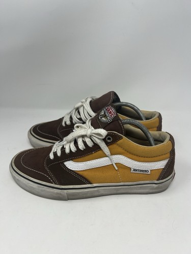 HTF Rare Vans Antihero Pro scarpe stringate sneakers giallo senape e marrone uomo 10 - Foto 3 di 13