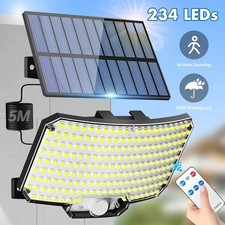 Solar Lights Outdoor 234 LED Motion Sensor Flood Security Light with Remote Cont