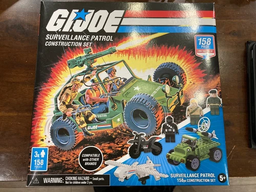 G.I.Joe surveillance patrol construction set 3x people 158 pieces