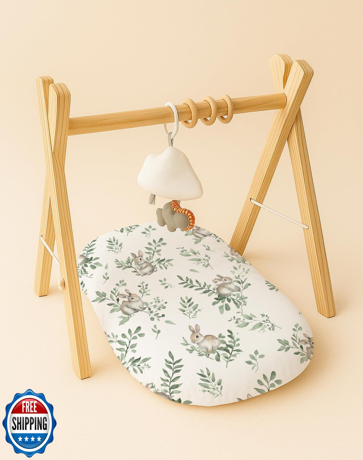 Woodiville Baby Lounger Cover for Boys Girls, Soft Breathable Jersey Baby Lou