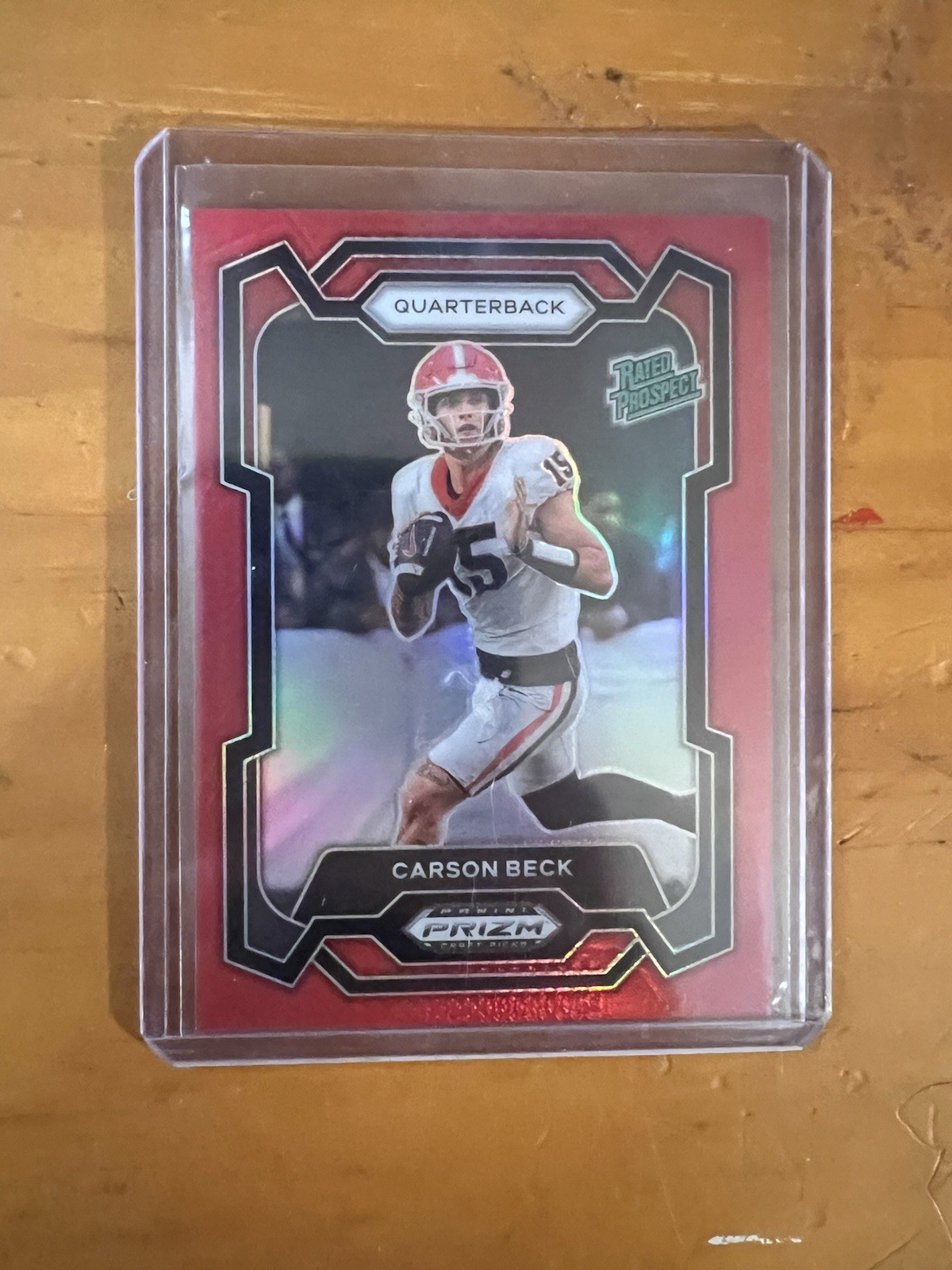 2024 Panini Prizm Draft Picks - Rated Prospect Carson Beck #130 Red Prizm /299