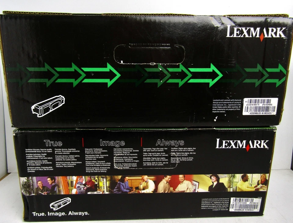 Paquete de 2 tóner original Lexmark E450H80G negro E450 (uno en caja abierta) Foto 2 de 4
