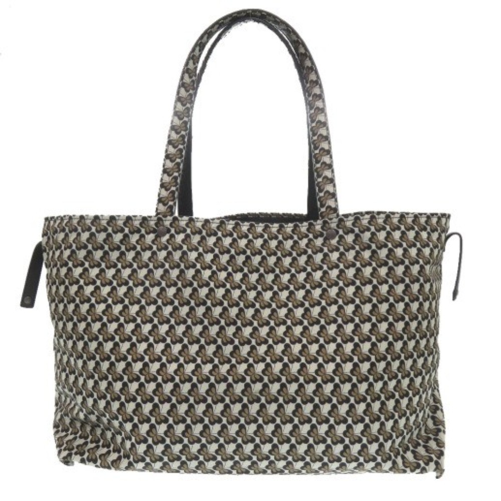 AUTHENTIC BOTTEGAVENETA 547381 Intrecciato Reversible Butterfly Tote Bag Black thumbnail 4