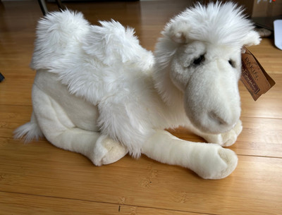 DAKIN Lou Rankin JEREMIAH two/2 hump WHITE CAMEL 14'' stuffed animal PLUSH