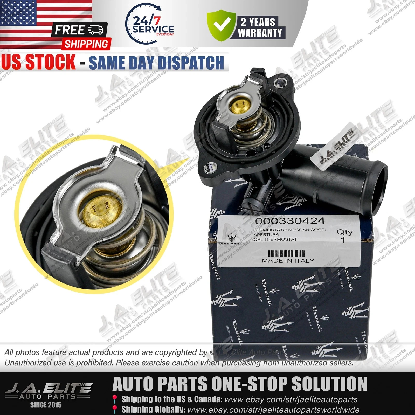 Maserati Ghibli Thermostat P/N 330424