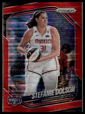 2025 Panini Prizm WNBA #112 Stefanie Dolson Red Pulsar Prizms #/299