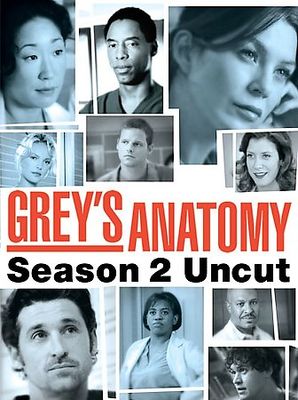 Greys Anatomy - Season 2: Uncut (DVD, 2006, 6-Disc Set) New Open Box