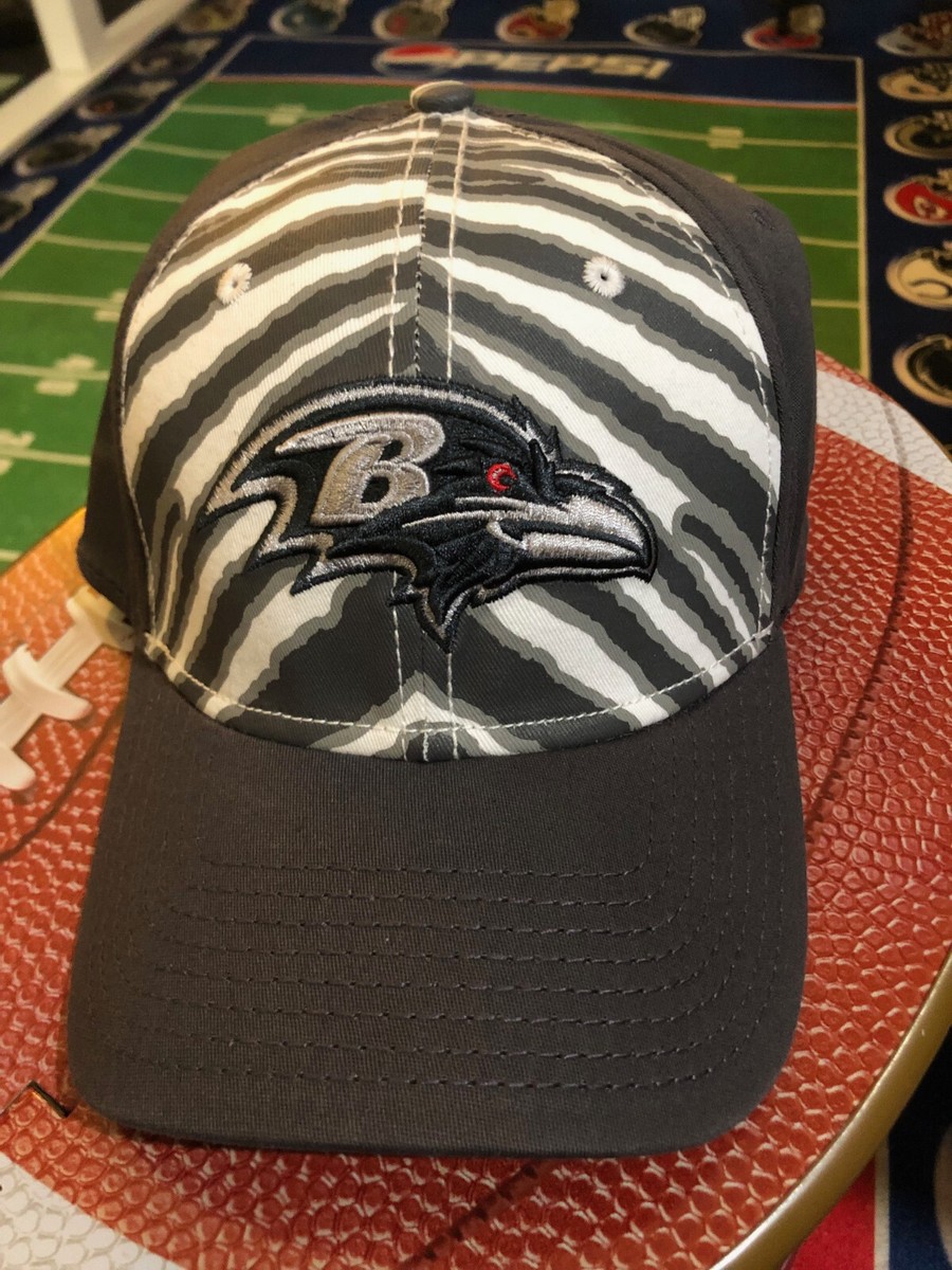 Baltimore Ravens NFL Team Zebra Zubaz Black Stretch Fit Football