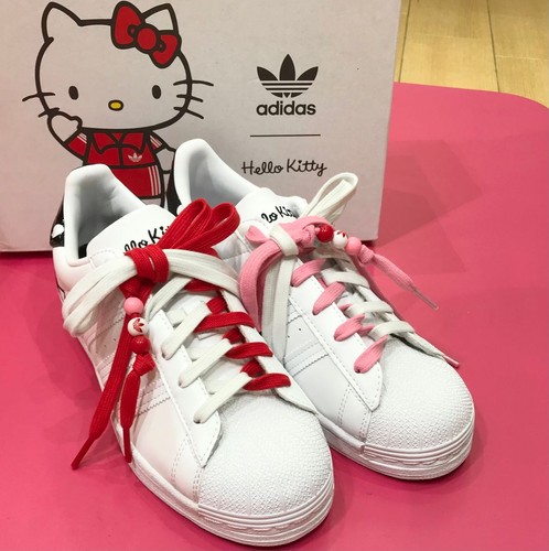 Adidas Originals x HELLO KITTY SUPERSTAR GW7168 Women Sneaker Shoe White Pink | eBay