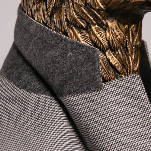 NWT $3150 Canali STRETCH Cotton Houndstooth Suit Gray 40US/50IT - Picture 12 of 20