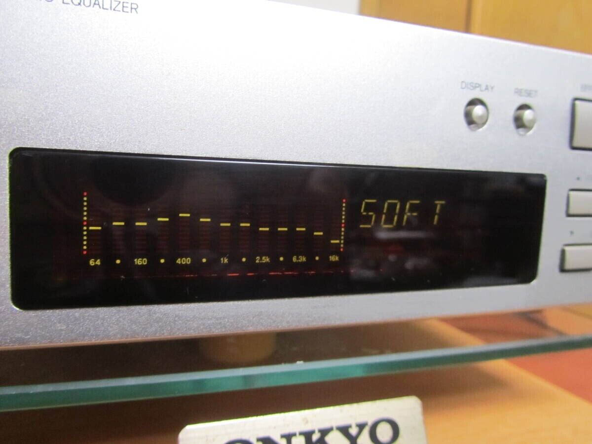 ONKYO EQ-205 Stereo Graphic Equalizer EQ Audio Deck Tested ONKYO EQ-205 Stereo Graphic Equalizer EQ Audio Deck Tested
