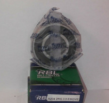 1 NEW RBL 6204 2RS C3 EMQV2 BEARING NIB  FREE CD   MAKE OFFER  