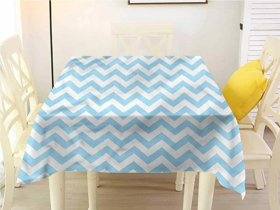 Chevron Tablecloth Square 59 Inch By Broward Linens (Variety of Colors) - Image 3 of 3